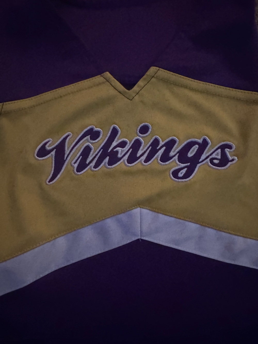 Vikings Purple & Gold Kids Cheer One-Piece - Picture 5 of 8